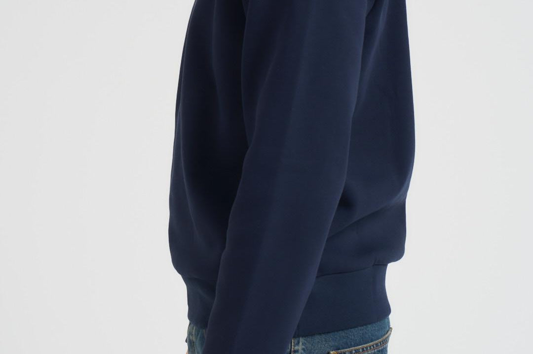 Felpa uomo girocollo in pile blu SH9608 166 LACOSTE 