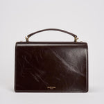 Borsa donna Venezia bag in pelle laminata testa di moro GWA00467 A00074955357 GOLDEN GOOSE 