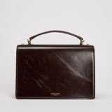 Borsa donna Venezia bag in pelle laminata testa di moro GWA00467 A00074955357 GOLDEN GOOSE 