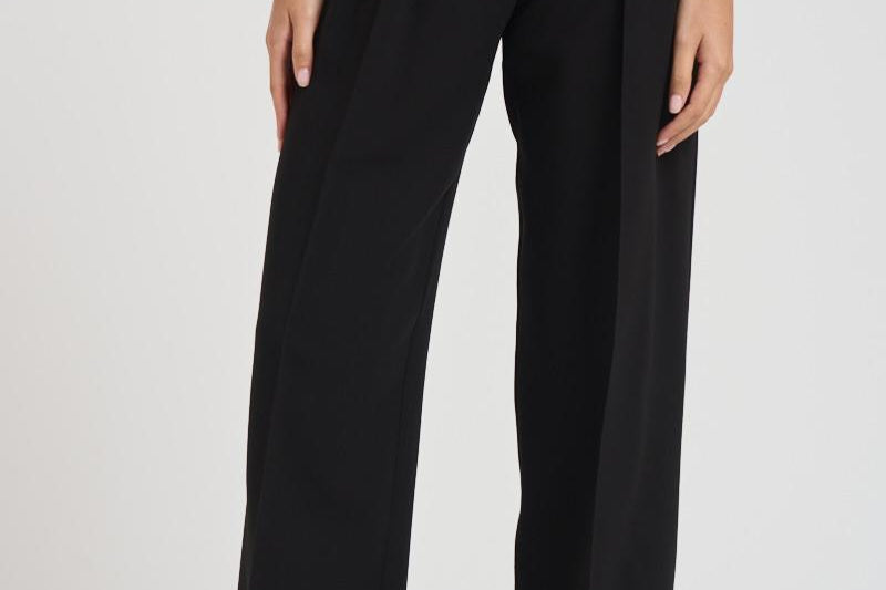 Pantalone con pence donna 14049 8005NERO FORTE FORTE 