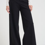 Pantalone donna a palazzo nero W25701 10 RRD 