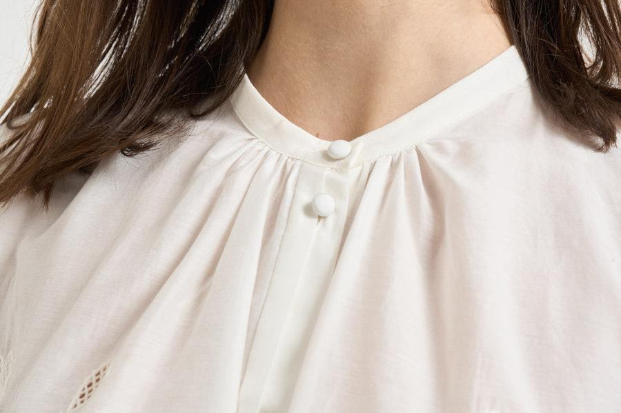 Camicia donna Lunamaris bohemienne bianca 14599 avorio0038 FORTE FORTE 