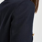 Blazer donna doppiopetto blu notte GWP00829 P00061950486 GOLDEN GOOSE 