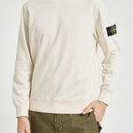 Felpa uomo girocollo panna 6100060 S0051V0093 STONE ISLAND 