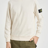 Felpa uomo girocollo panna 6100060 S0051V0093 STONE ISLAND 