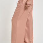 Pantalone donna a palazzo in georgette rosa E04185D 157 PESERICO 