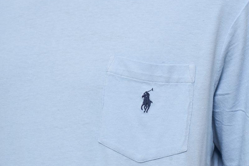 T-shirt uomo girocollo celeste 710964511 004 RALPH LAUREN 
