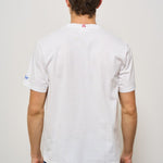 T-shirt uomo bianca con Spritz SPRITZPLEASE 01NEMB MC2 SAINT BARTH 
