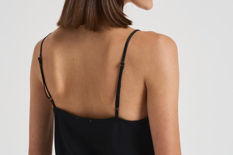 Top donna Shiny Anvers satinato nero 14065 8007NERO FORTE FORTE 