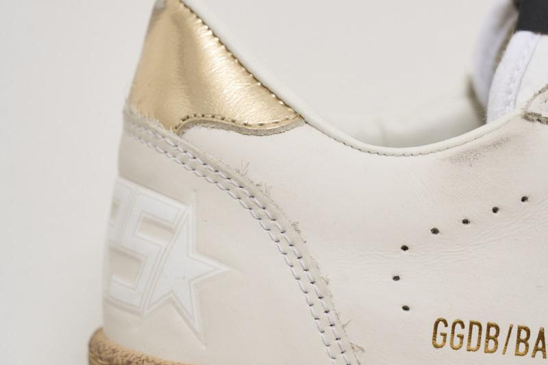 Sneakers donna Ball Star talloncino dorato GWF00117 F00078380608 GOLDEN GOOSE 