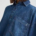 Camicia donna in denim scuro RENA ECLIPSE ICON DENIM 