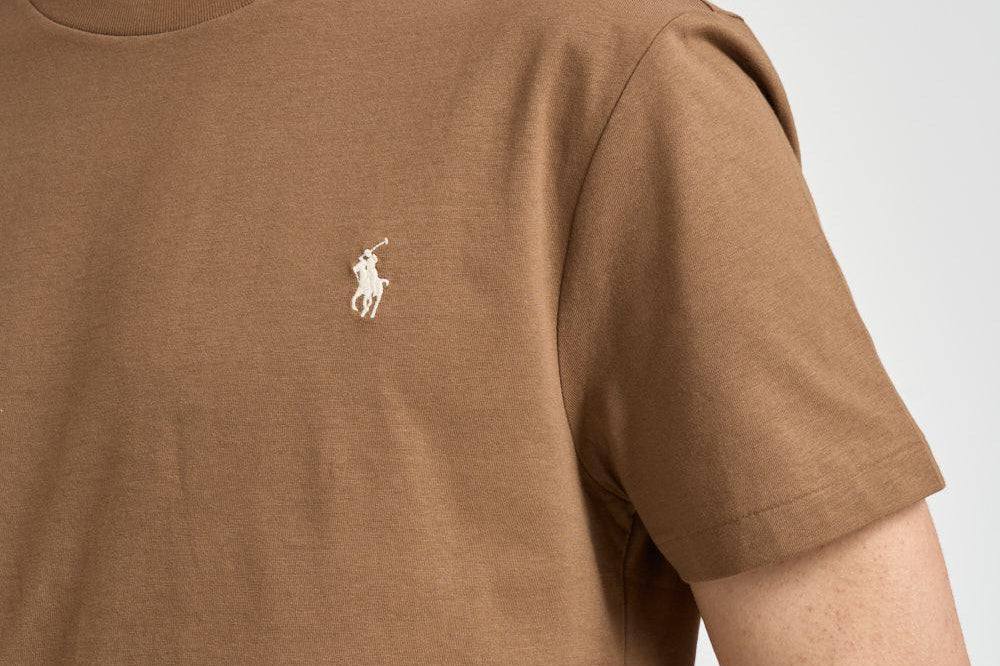 T-shirt uomo girocollo marrone 710671438 536 RALPH LAUREN 
