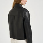 Giubbotto donna in ecopelle nero 8200 BLACK SWORD 6.6.44 