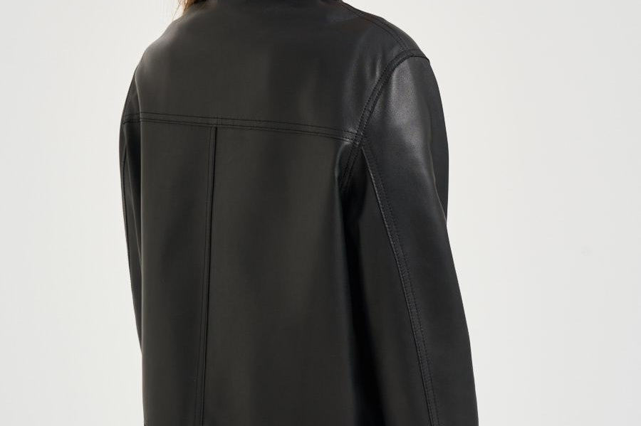 Giubbotto donna in ecopelle nero 8200 BLACK SWORD 6.6.44 