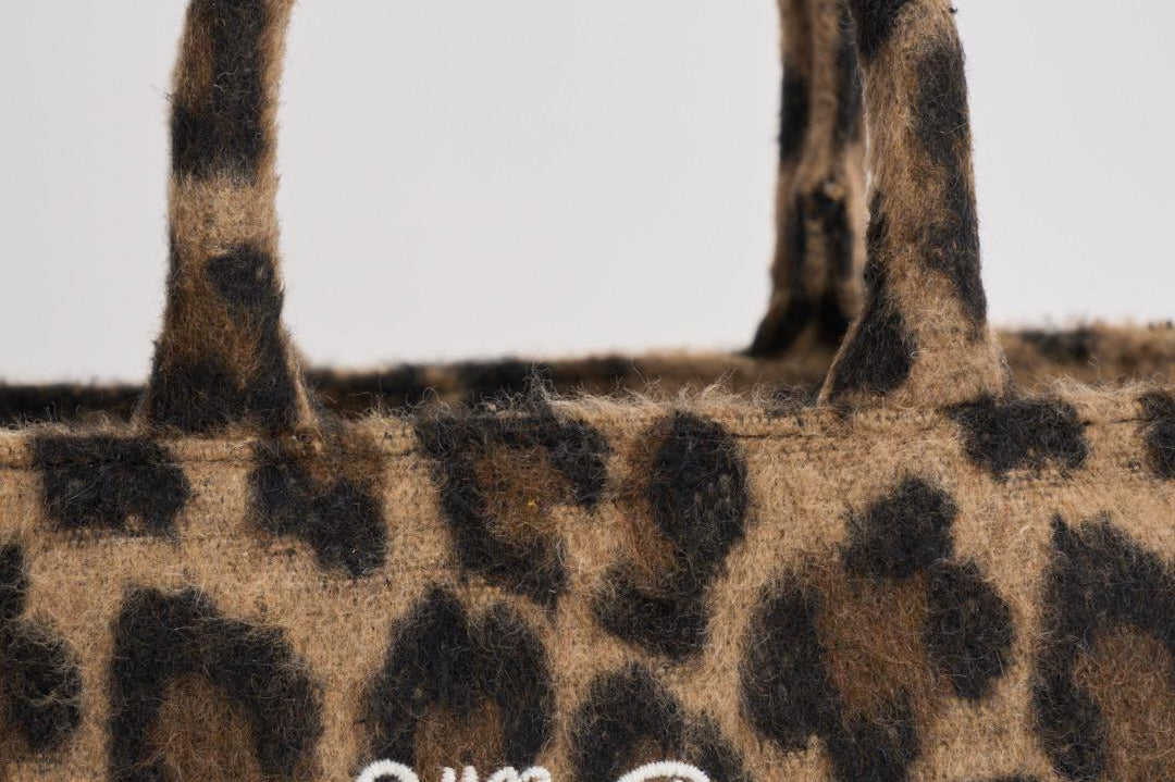 Borsa donna Vanity Felt animalier VANITYFELT LEO18 MC2 SAINT BARTH 