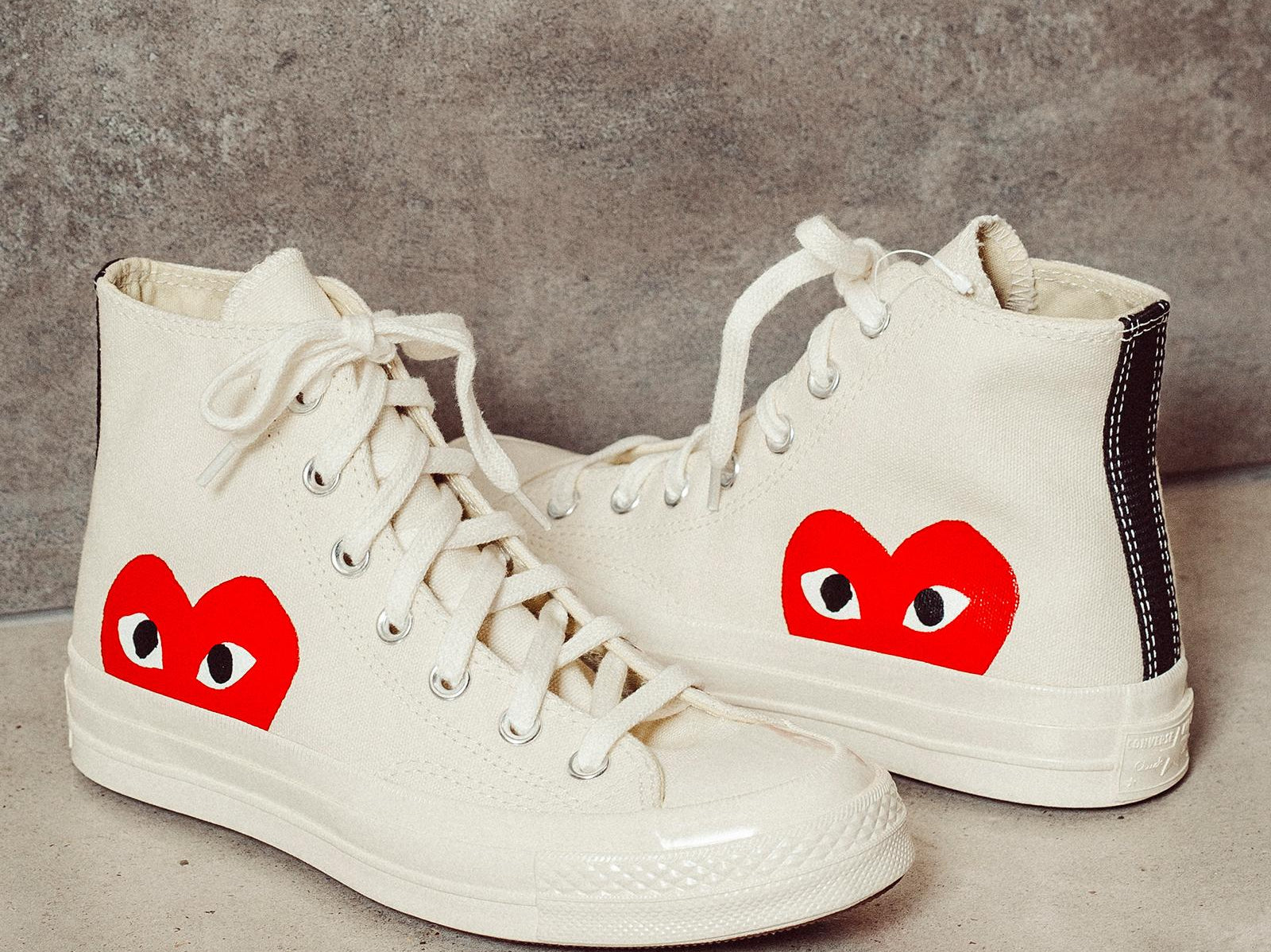 Converse x Comme des Garçons PLAY Sneaker alta Chuck 70 K112 WHITE COMME DES GARCON PLAY 