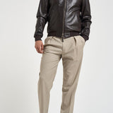 Giubbotto uomo in ecopelle moro ELVIS TANNING06 THE JACK LEATHERS 