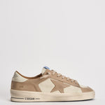 Sneakers uomo Stardan bianca e beige GMF00667 F00814015875 GOLDEN GOOSE 