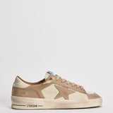 Sneakers uomo Stardan bianca e beige GMF00667 F00814015875 GOLDEN GOOSE 