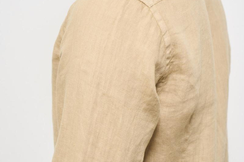 Camicia uomo beige X66TNW US5 ACCADEMIE TESSILI 