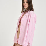 Camicia donna con ricamo rosa CYS0001 MEET21 MC2 SAINT BARTH 