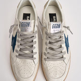 Sneakers uomo Ball Star bianco e blu GMF00117 F00757111660 GOLDEN GOOSE 