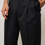 Pantalone uomo dritto nero BP165 PL127BL DROLE DE MONSIEUR 