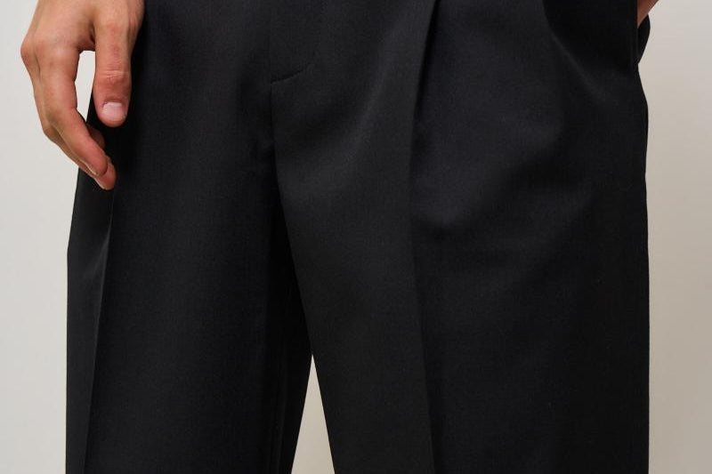 Pantalone uomo dritto nero BP165 PL127BL DROLE DE MONSIEUR 