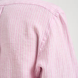 Camicia uomo in lino a righe rosa 710B15594 008 RALPH LAUREN 