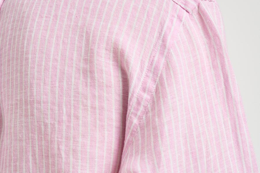 Camicia uomo in lino a righe rosa 710B15594 008 RALPH LAUREN 