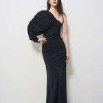 Abito donna lungo Toga Dress nero 625SS6642O BLACK DANAME 