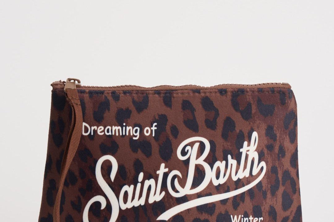 Pochette donna Aline animalier marrone ALINE DKLEO18 MC2 SAINT BARTH 