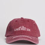 Cappellino uomo in denim rosso 1000527 641 LES DEUX 
