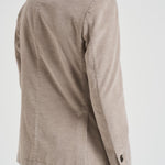 Giacca uomo doppiopetto in velluto grigio chiaro GL7251TL 387858P SANTANIELLO 