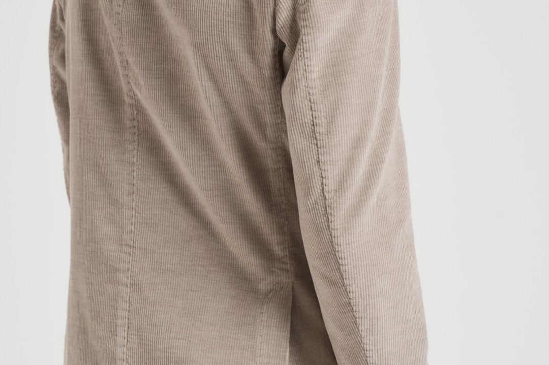 Giacca uomo doppiopetto in velluto grigio chiaro GL7251TL 387858P SANTANIELLO 