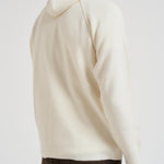 Felpa uomo con cappuccio in lana bianca MKN057A 110149A103 CP COMPANY 