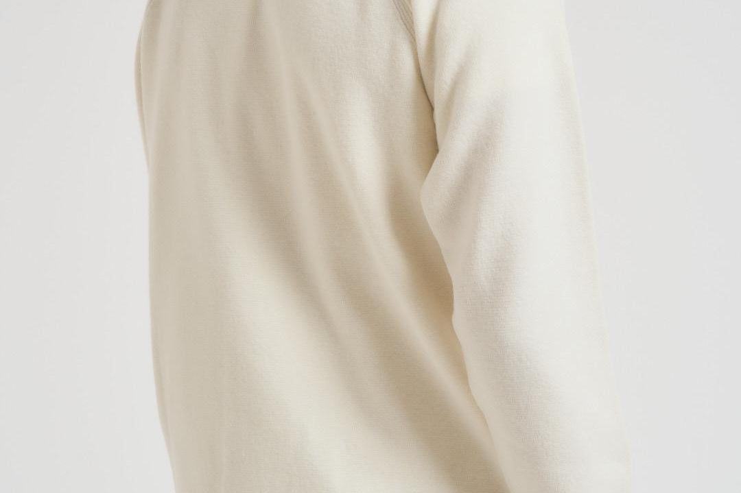 Felpa uomo con cappuccio in lana bianca MKN057A 110149A103 CP COMPANY 