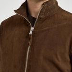 Giubbotto uomo in pelle marrone QUENTIN SUEDE85 THE JACK LEATHERS 