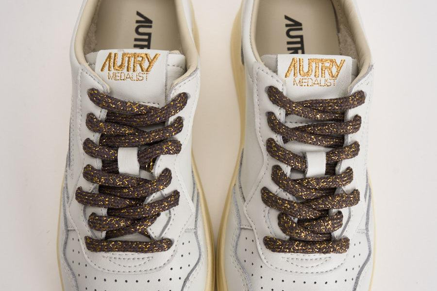Sneakers donna Medalist bianca e bronzo AULW SW05 AUTRY 