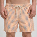 Costume uomo fantasia geometrica arancione FORMT 82 MC2 SAINT BARTH 