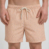 Costume uomo fantasia geometrica arancione FORMT 82 MC2 SAINT BARTH 