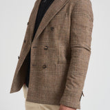 Giacca uomo doppiopetto marrone CN5027 CORTECCIA CIRCOLO 1901 