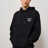 Felpa uomo con cappuccio nera HO162 CO127BL DROLE DE MONSIEUR 