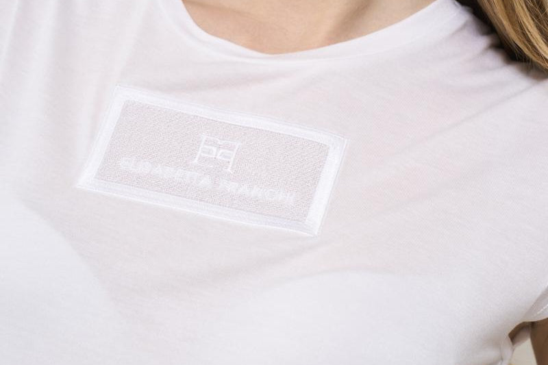 T-shirt donna girocollo bianca MA004 270 ELISABETTA FRANCHI 