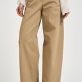 Pantalone donna dritto beige NAN24 BEIGE NINE IN THE MORNING 