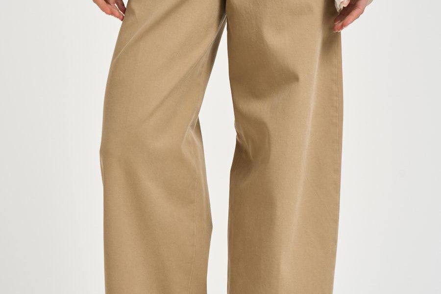 Pantalone donna dritto beige NAN24 BEIGE NINE IN THE MORNING 