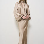 Camicia donna satinata beige T170941C GREIGE THE ANDAMANE 