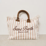 Borsa donna Vanity a righe beige VANITY 03753H MC2 SAINT BARTH 