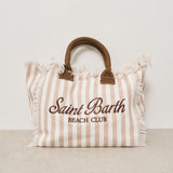 Borsa donna Vanity a righe beige VANITY 03753H MC2 SAINT BARTH 
