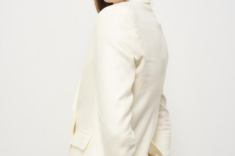 Giacca donna doppiopetto panna 2156 542501 L.B.M. 